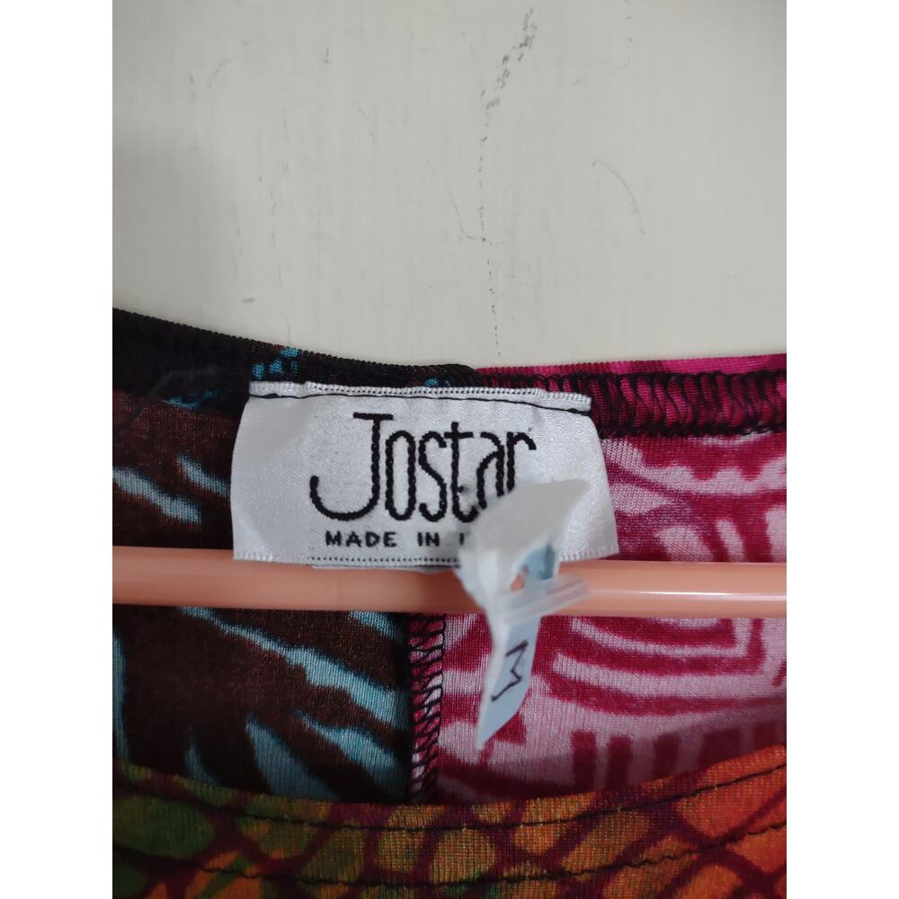 Vintage Jostar Dress Women's Size Medium Multicolor Made in the USA Artsy Funky - Picture 2 of 4